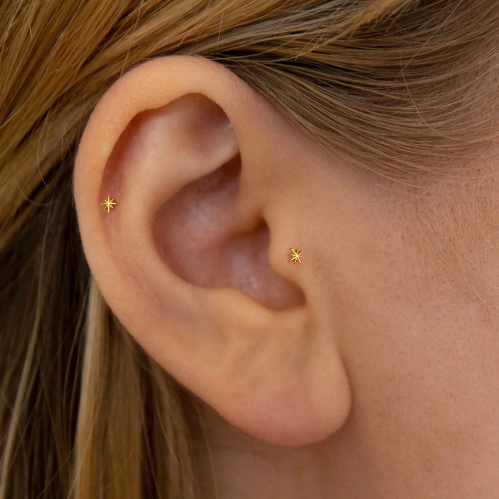 Tiny Star stud earrings
